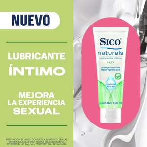 Amazon: SICO Naturals - Gel Lubricante - pH Balanceado - Libre de Fragancia - Grado Dermatologico - 100mL