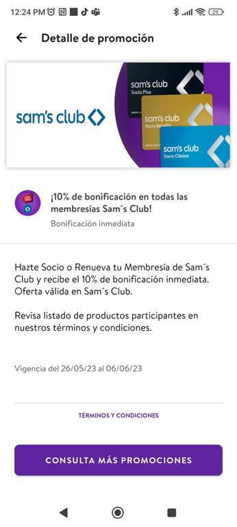 Promociones Cashi HOT SALE: 10% bonificacion membresía Sams, 10% bonificación en Walmart y Bodega Aurrera y mas