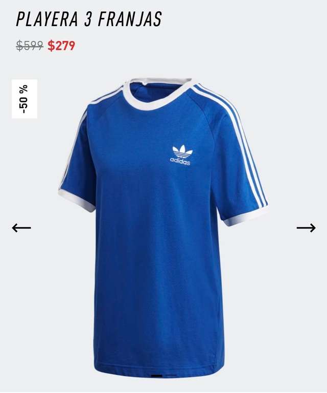 Playera adidas 3 franjas - mujer - promodescuentos.com