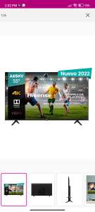 Liverpool: Pantalla Hisense Led Smart TV de 55 pulgadas 4K/Ultra HD 55a65hv con Vidaa