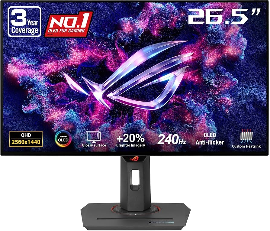 Amazon: Monitor ROG Strix OLED XG27AQDMES. 27 pulgadas, 1440p 240hz 0.03ms