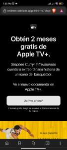 iTunes: 2 meses gratis de Apple Tv+ por el documental de Stephen Curry (Usuarios seleccionados y nuevos)