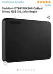 Amazon: Disco Duro externo 1TB Toshiba | pagando en efectivo con cupón, perfecto para Xbox One y Series S/X(*solo juegos de Xbox One)