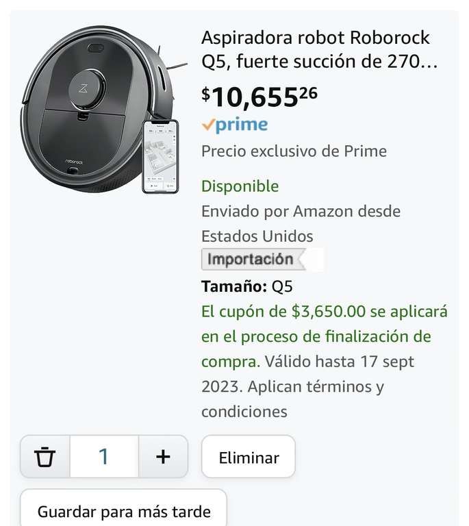 Amazon: Roborock Q5