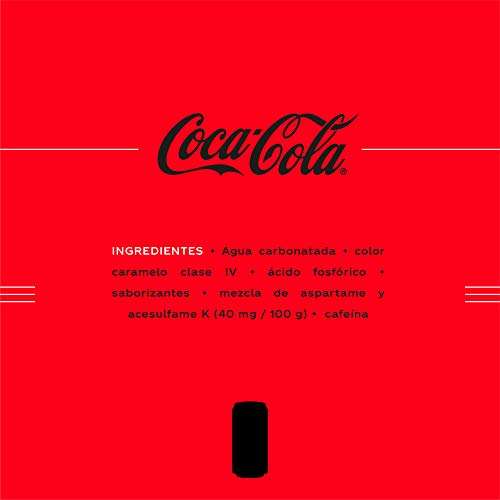 Amazon: Coca-Cola Sin Azúcar, 12 Pack - 355 ml/lata