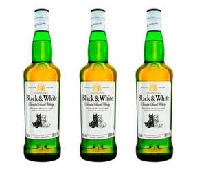 Amazon: Oferta Black & White Whisky 700ml (paquete de 3 botellas)