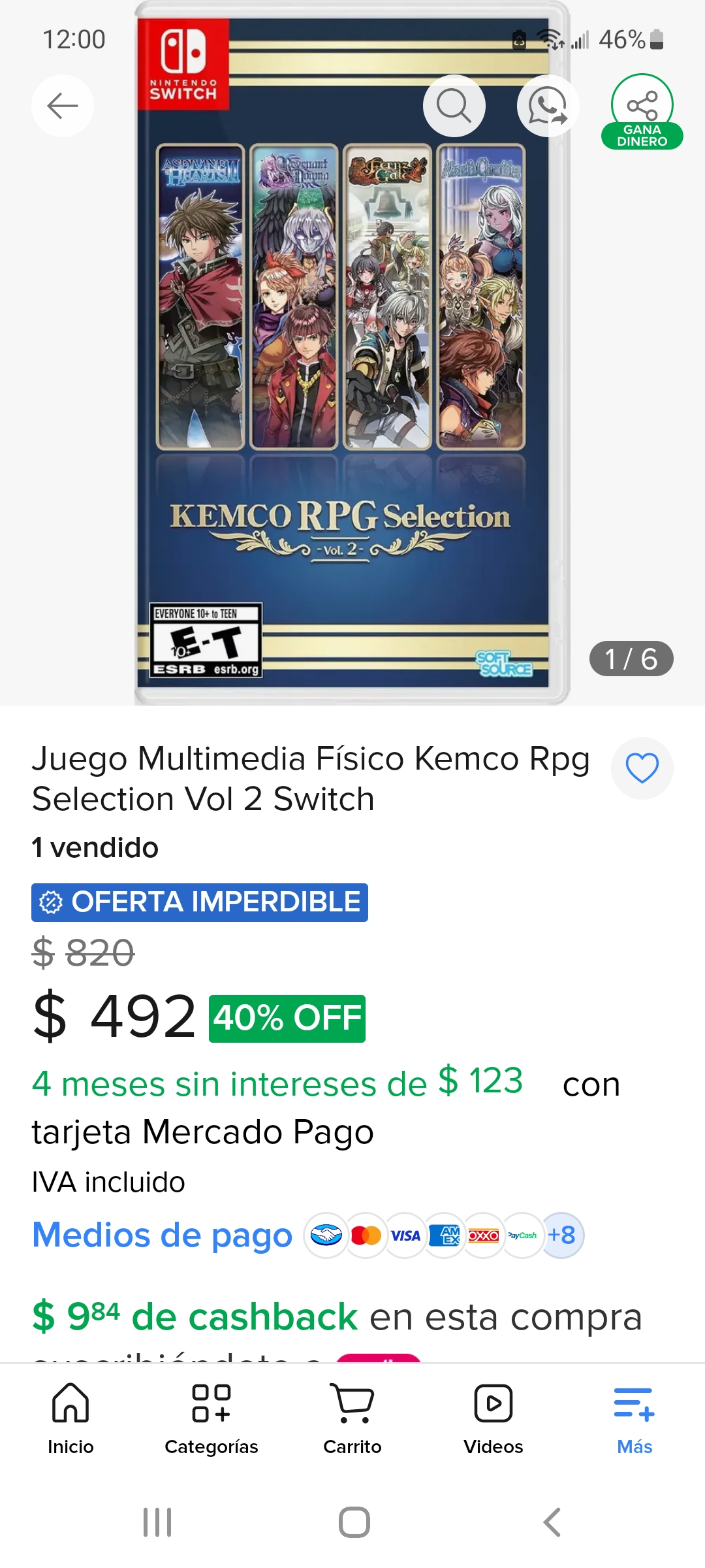 Mercado Libre: Kemco rpg selection vol.2 nintendo switch