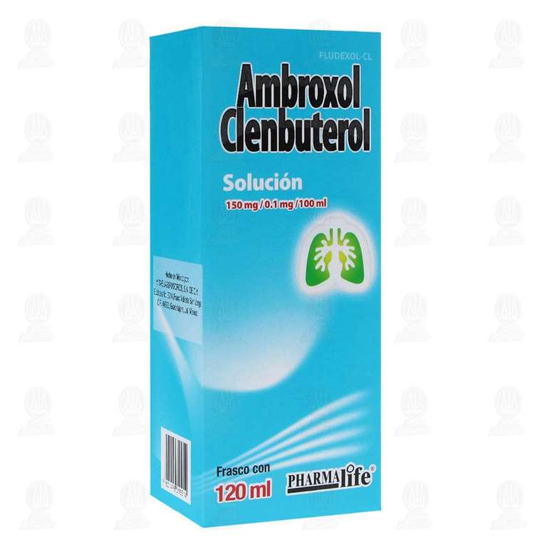 Farmacias Guadalajara: Ambroxol Clenbuterol 120ml Pharmalife