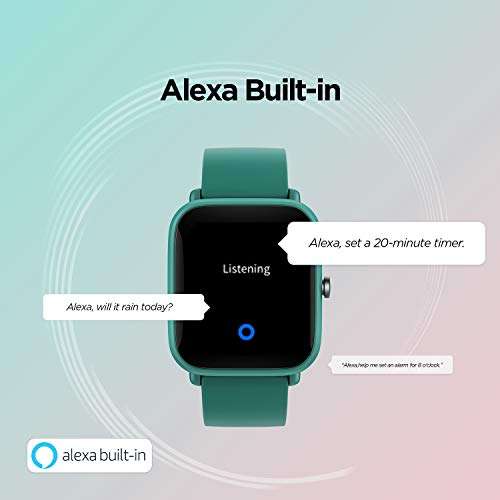 Amazon: Amazfit Bip U Pro, Smartwatch con GPS, Amazon Alexa, Autonomía de 9 días, Pantalla LCD, 60 Modos Deportivos - Verde