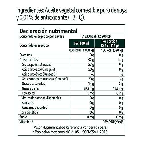Amazon: Aceite de Soya Nutrioli Tripack 946 ml