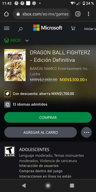 Xbox: Dragon ball fighterz - edición definitiva
