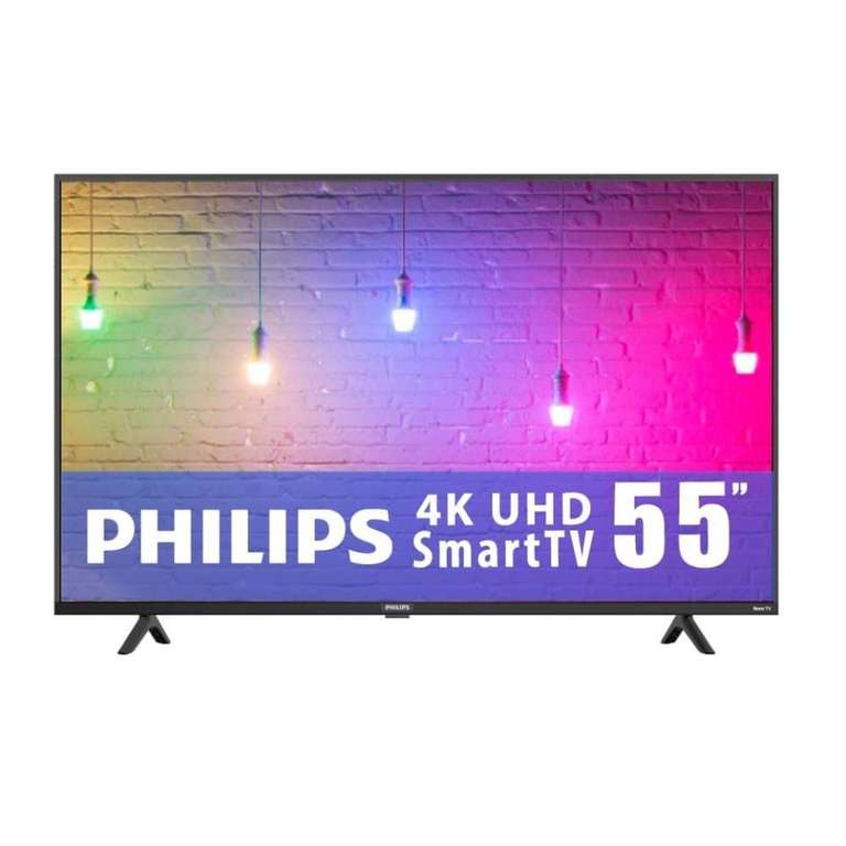 Walmart: Smart TV Philips 55 Pulgadas 4K Ultra HD con Roku TV. 15% con BBVA a 12msi y cupón