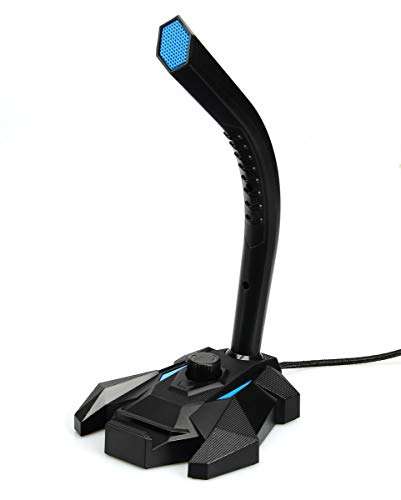 Amazon Basics Micrófono USB para Juegos - Azul