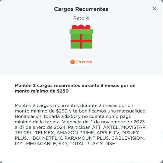 Banorte: Nuevos Retos en portal Tu Tarjeta Favorita | Cargo domiciliado por 3 meses bonifica $150 y más | Leer descripción
