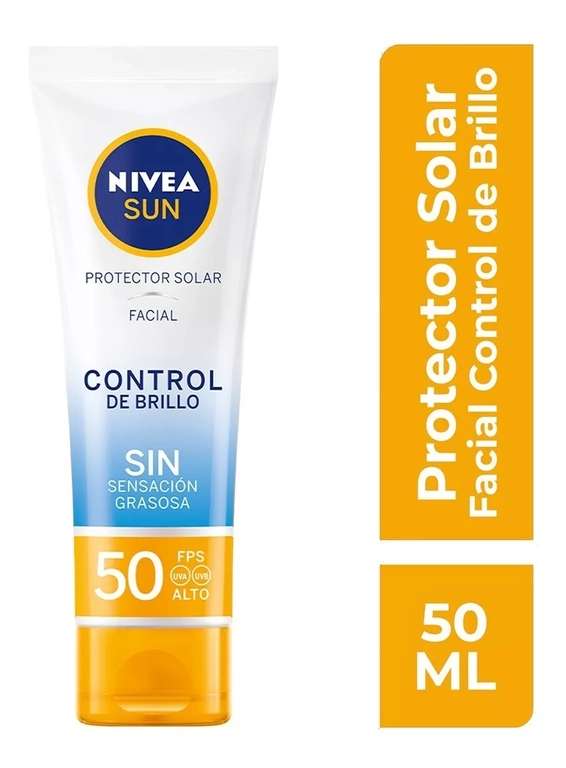 Mercado Libre: Protector Solar Facial Nivea Sun Fps 50 Control Brillo 50ml