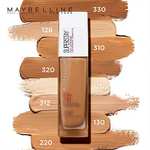 Amazon: Maybelline Base de Maquillaje Superstay, Full Coverage, 120 Natural Ivory, 30 ml | Planea y Ahorra, envío gratis prime