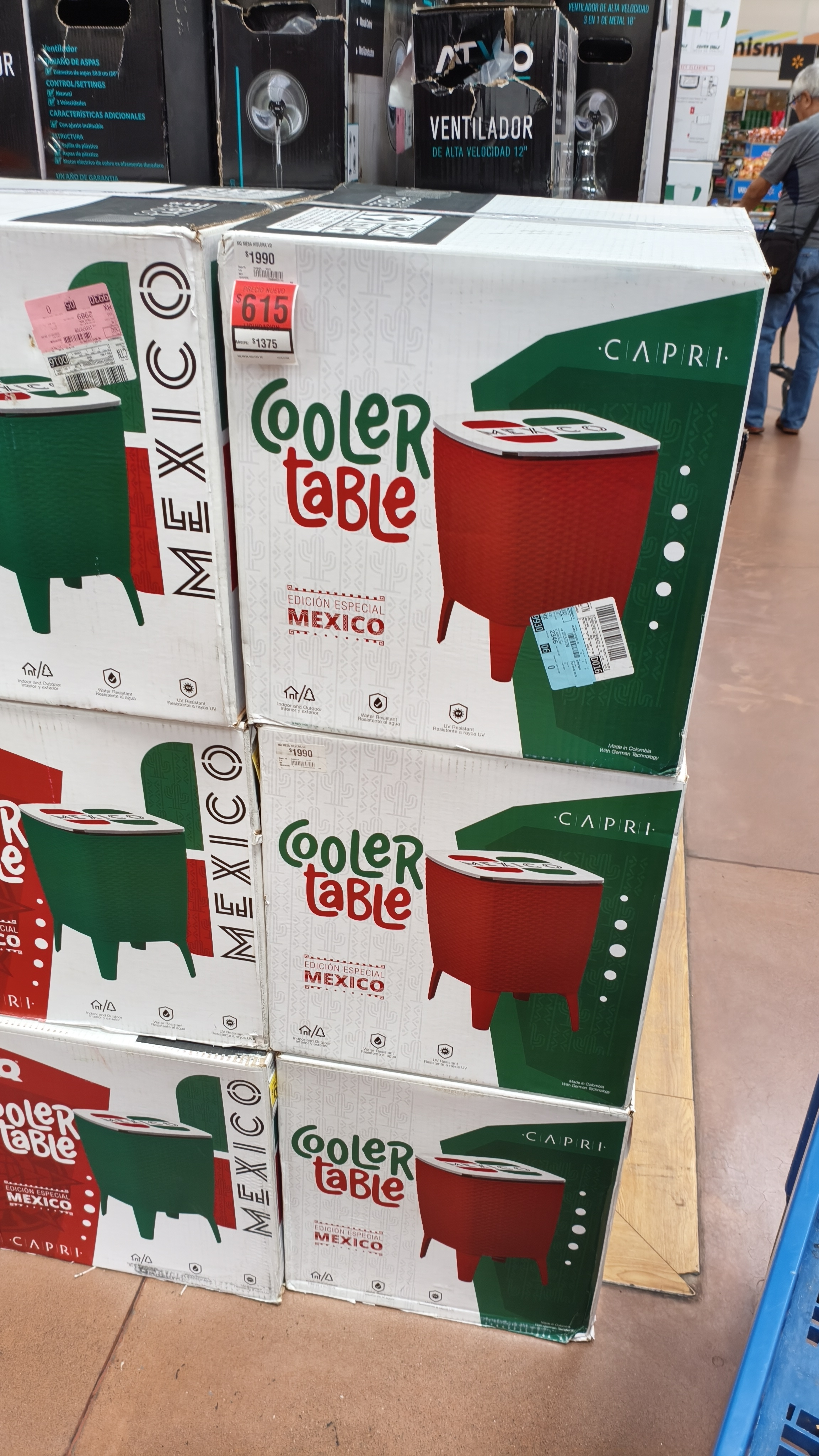 Walmart Aviación: Cooler Table