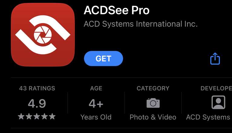 App Store: Gratis ACDSee Pro Editor de Imágenes