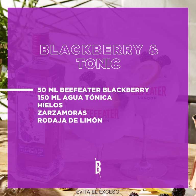 Amazon - Beefeater Blackberry Gin Londres 700ml