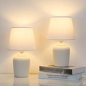 Amazon: Juego de 2 lámparas de mesa pequeñas