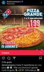 Dominos Pizza: Pizza grande de hasta 9 ingredientes por $199