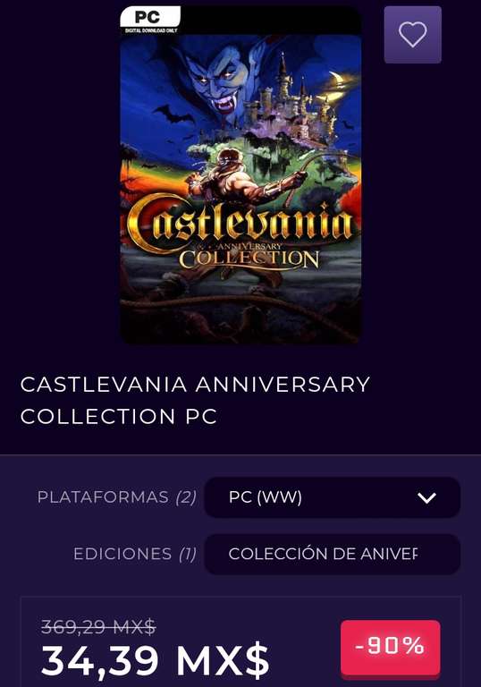 Cdkeys Castlevania anniversary collection