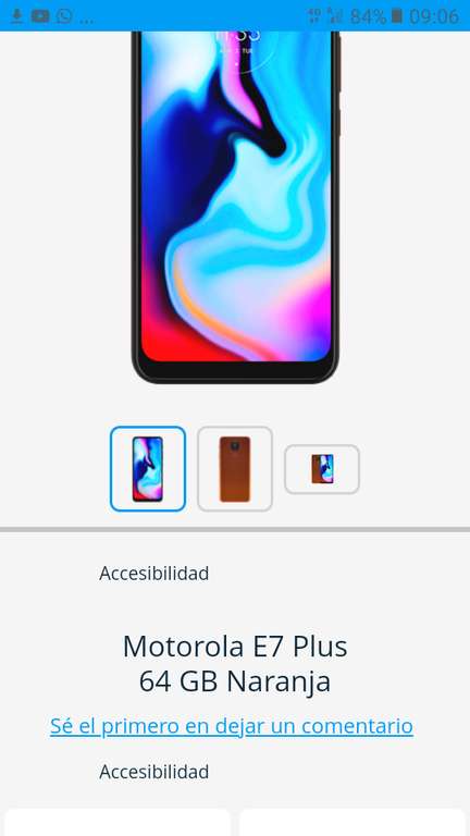Movistar: Celular Motorola E7 Plus