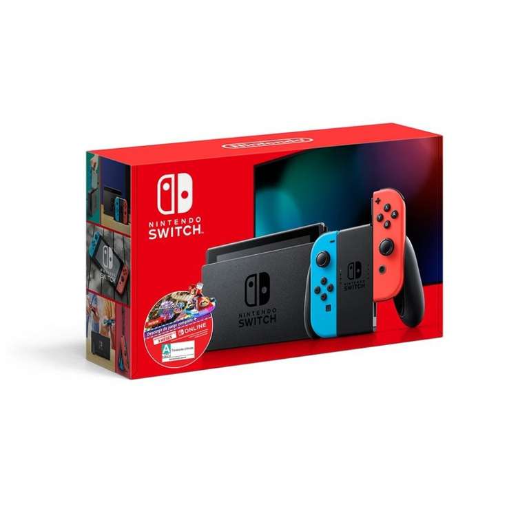 Walmart: Nintendo Switch Neón 1.1 + Mario Kart Deluxe + MSI
