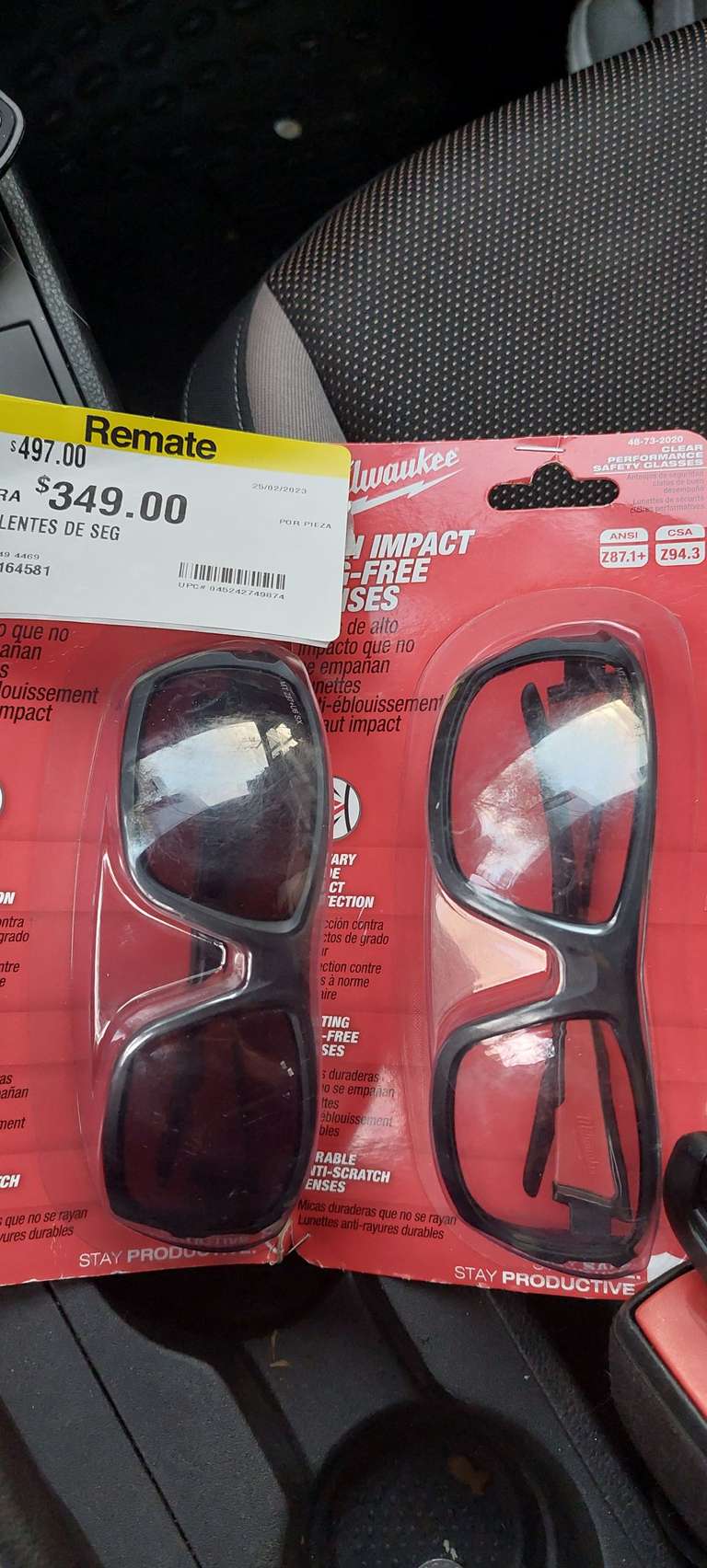 Home Depot: $350 2 lentes de seguridad marca milwaukee tienda física miramontes