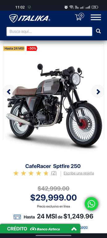 Italika: Moto Sptfire 250
