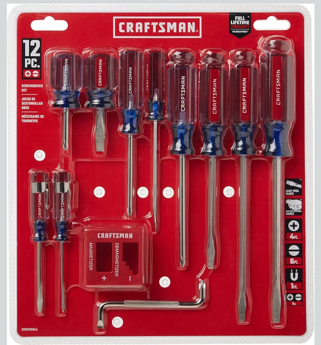 Amazon: pack de 12 piezas destornilladores craftsman