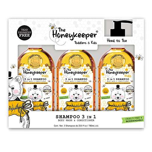 Amazon: The Honeykeepeer - Champú Kids 3 y 1 (3 de 700 ml) | envío gratis con Prime