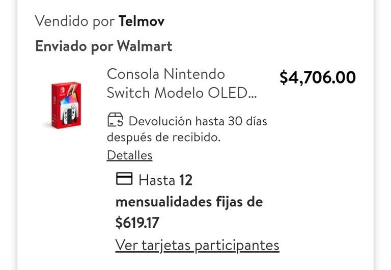 Walmart: Nintendo switch OLED