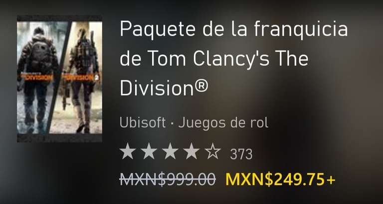 Microsoft Store: Paquete de la franquicia de Tom Clancy's The Division