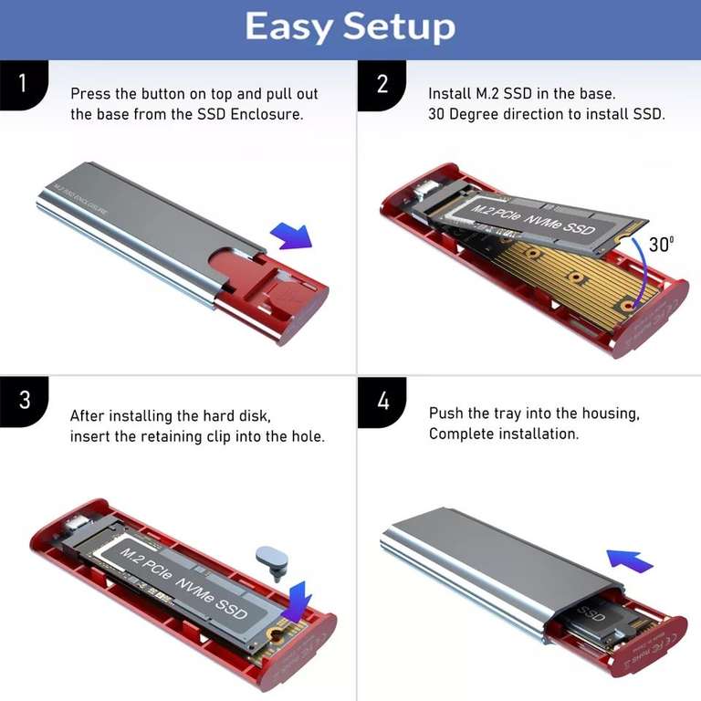 AliExpress: Adaptador case carcasa para SSD NVME m2 USB 3.1