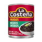 Amazon: Frijoles Negros Enteros La Costeña, 560 g. Paquete de 3 latas