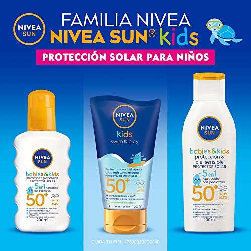 Amazon: NIVEA SUN KIDS Protector Solar Corporal Swim & Play (150 ml) | envío gratis con Prime