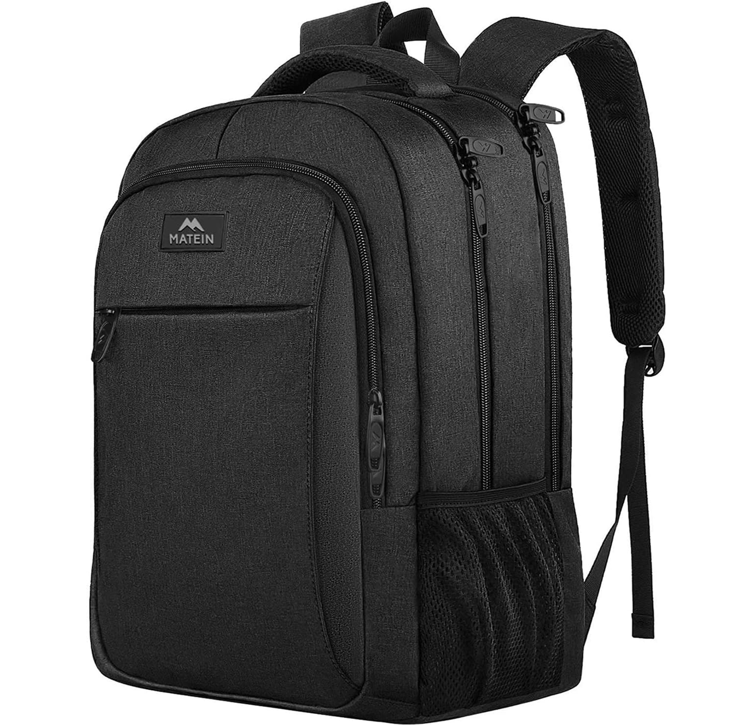 Amazon: MATEIN Mochila para Laptop 15.6 Pulgadas, Antirrobo , Negro Múltiples Compartimentos, Resistente al Agua, Delgada y Portátil