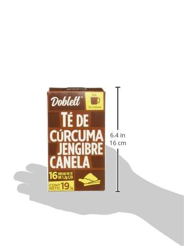 Amazon: Té Doblett Curcuma Jengibre Canela 24/16/19.2 Gr, 19.2 Gramos | envío gratis con Prime