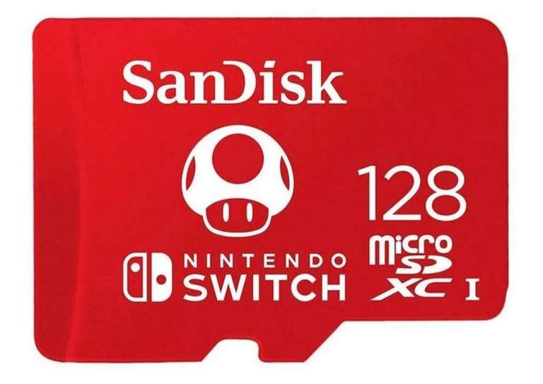 Mercado Libre: Memoria microsd Sandisk 128gb para nintendo switch