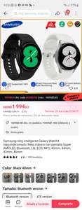 AliExpress - Samsung Galaxy Watch 4 (black 40mm) reacondicionado