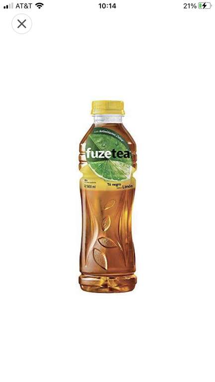 Amazon: Fuze Tea 6 Pack Té Negro y Limón 600 ml cada uno / PLANEA Y AHORRA