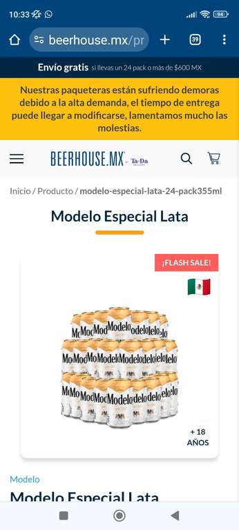 24 de Modelo especial lata oferta flash en beerhousee