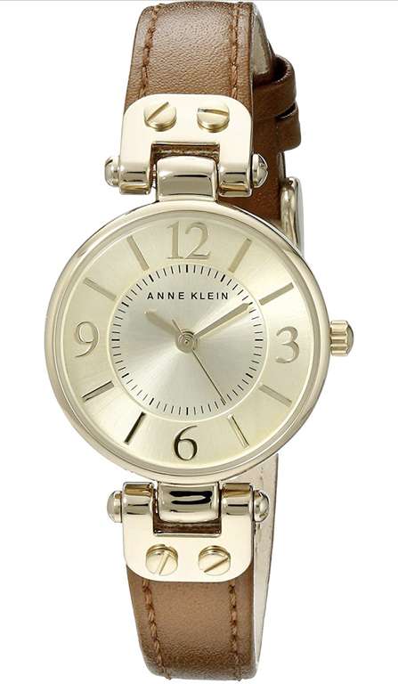 Amazon: Reloj Anne Klein Women's Leather Strap Watch