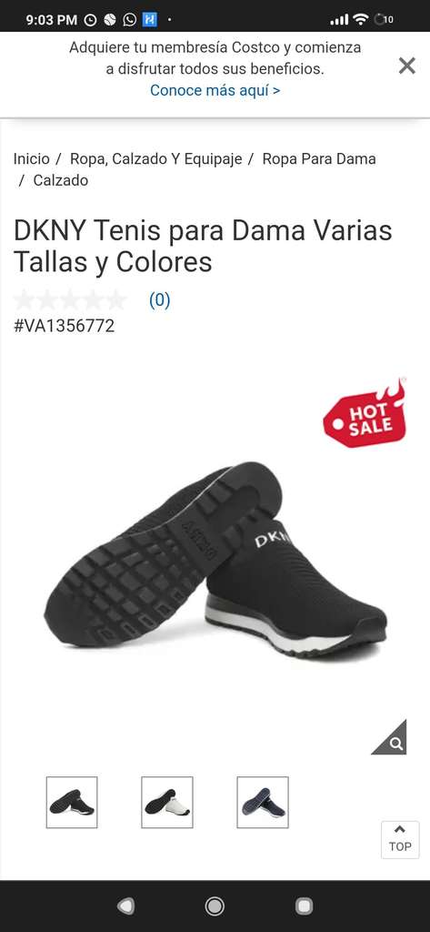Costco: DKNY Tenis para Dama Varias Tallas y Colores - promodescuentos.com