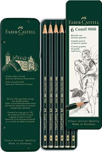 Amazon: Lapices Graduados Castell 9000 x6 | envío gratis con Prime