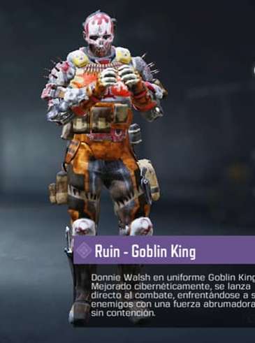 Amazon Prime Gaming: Skin Ruin "Goblin King" para COD Mobile.