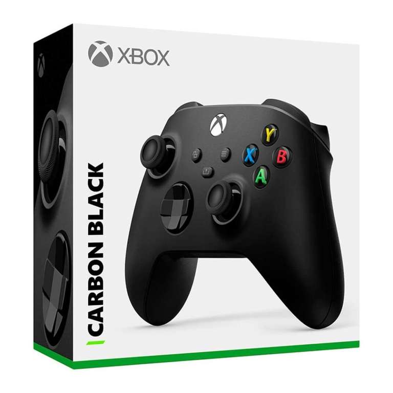 Walmart Super: Control Inalámbrico Xbox Serie s X/S/Xbox One Carbon Black (revisar stock en su localidad)