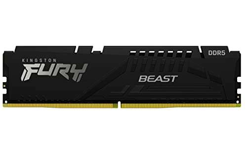 Amazon: Kingston Fury Beast Black DDR5, Memoria para PC, 32GB, 5600Mhz