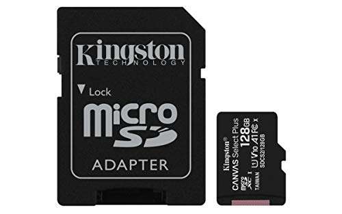Tarjeta microSD 128GB Kingston Canvas Select Plus